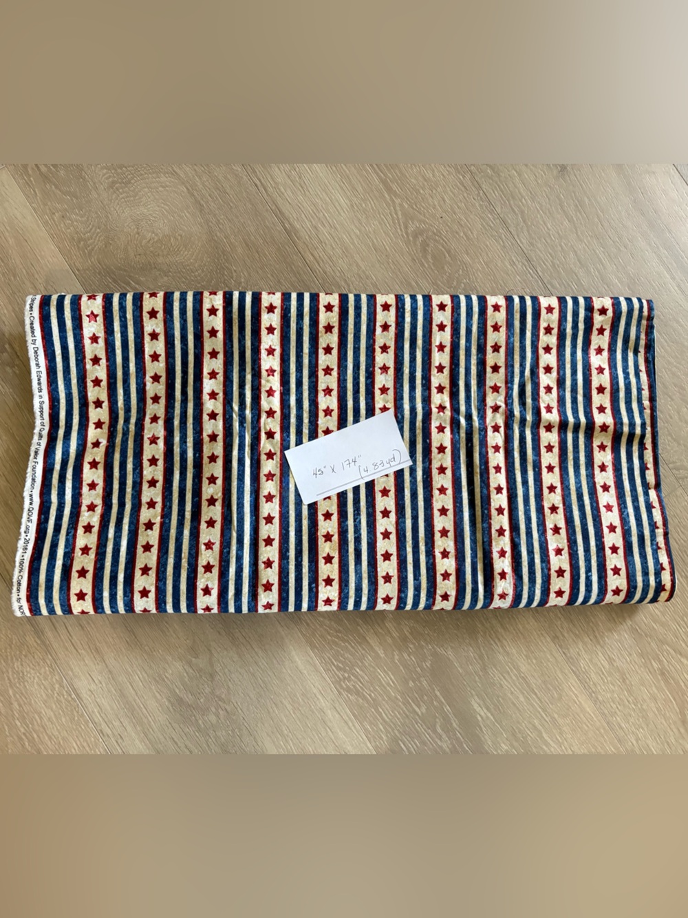 Stonehenge Stars & Stripes Craft Fabric in Red, White & Blue 4.83 yards
